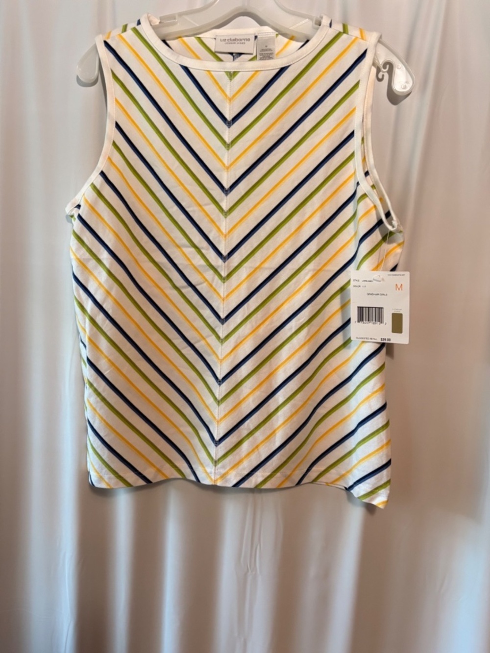 Liz Claiborne "Gingham Girls" Chevron Nav